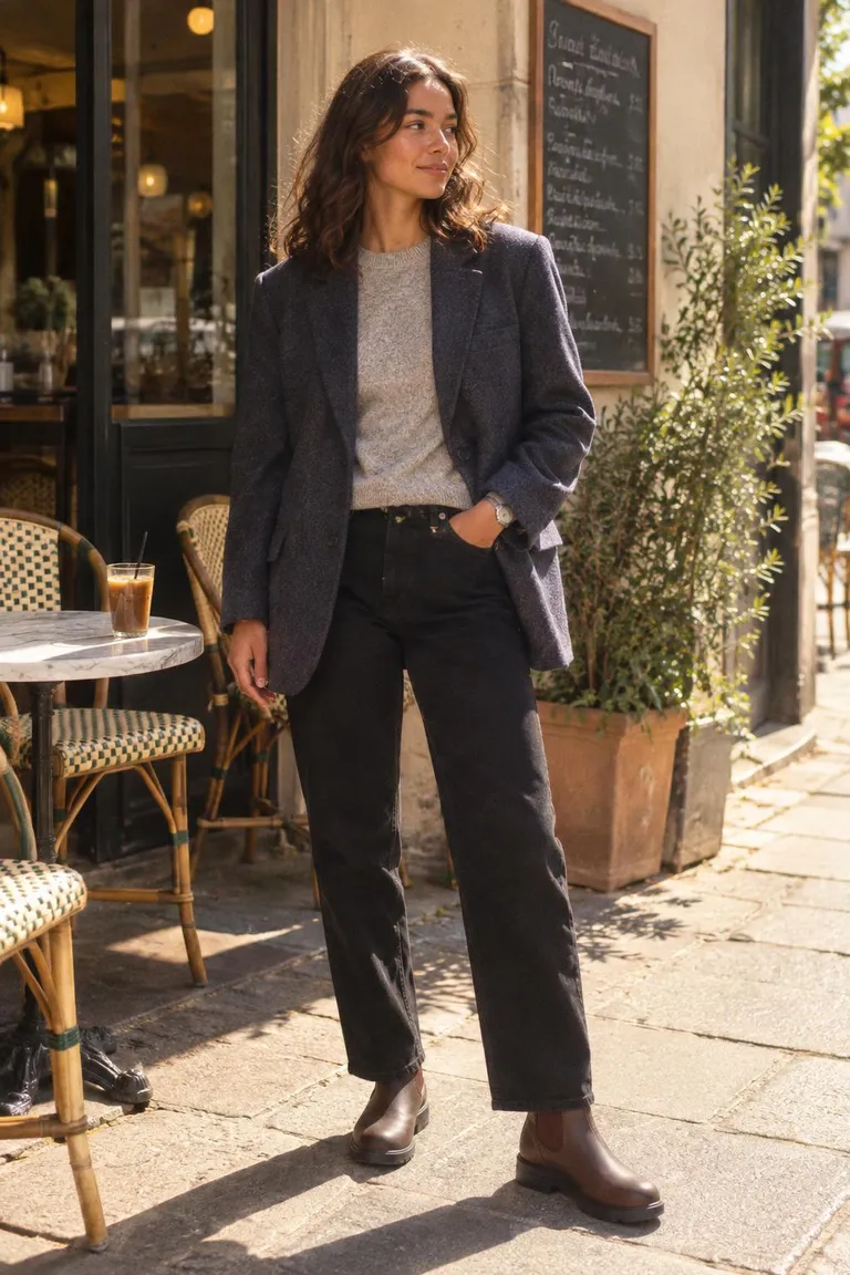 Blazer jeans chelsea fall
