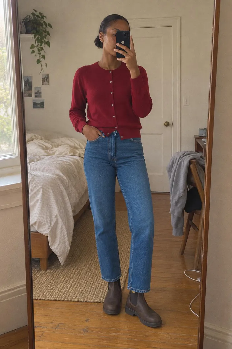 Cardigan jeans chelsea full