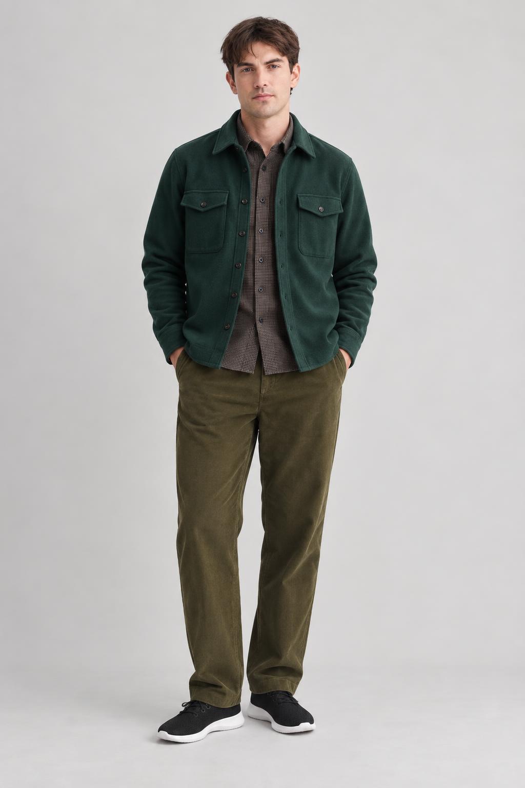 Weekend in corduroy worn by a model