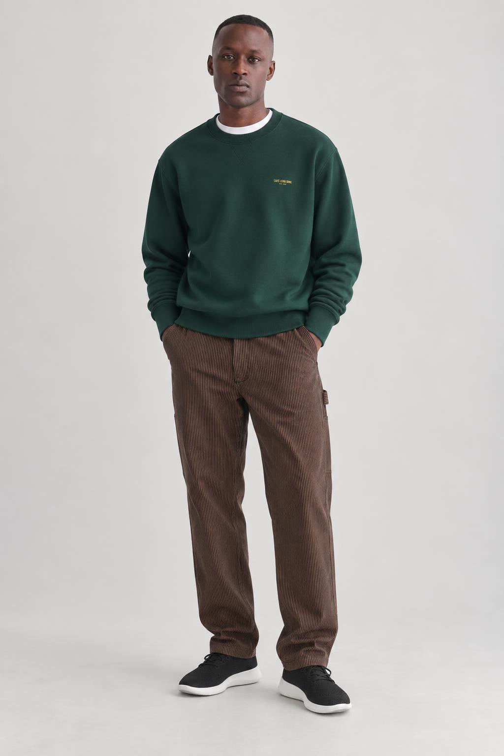 Café run worn by a model