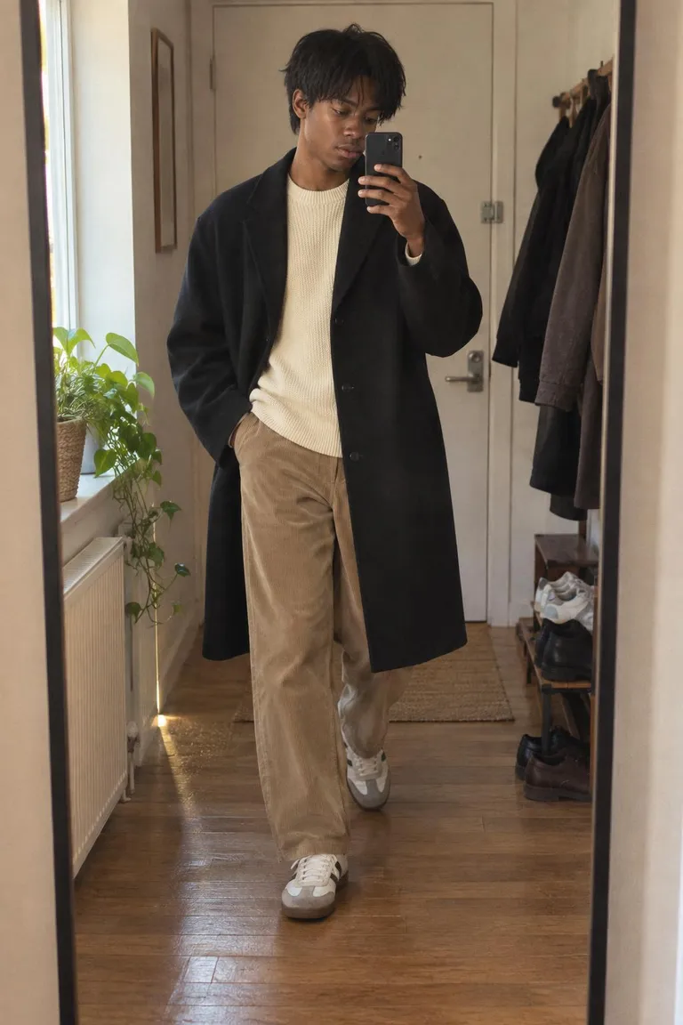 Black Topcoat Cord