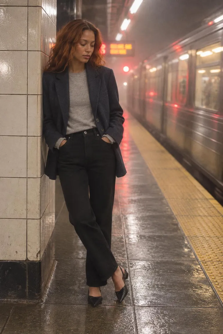 Fall photo blazer boots