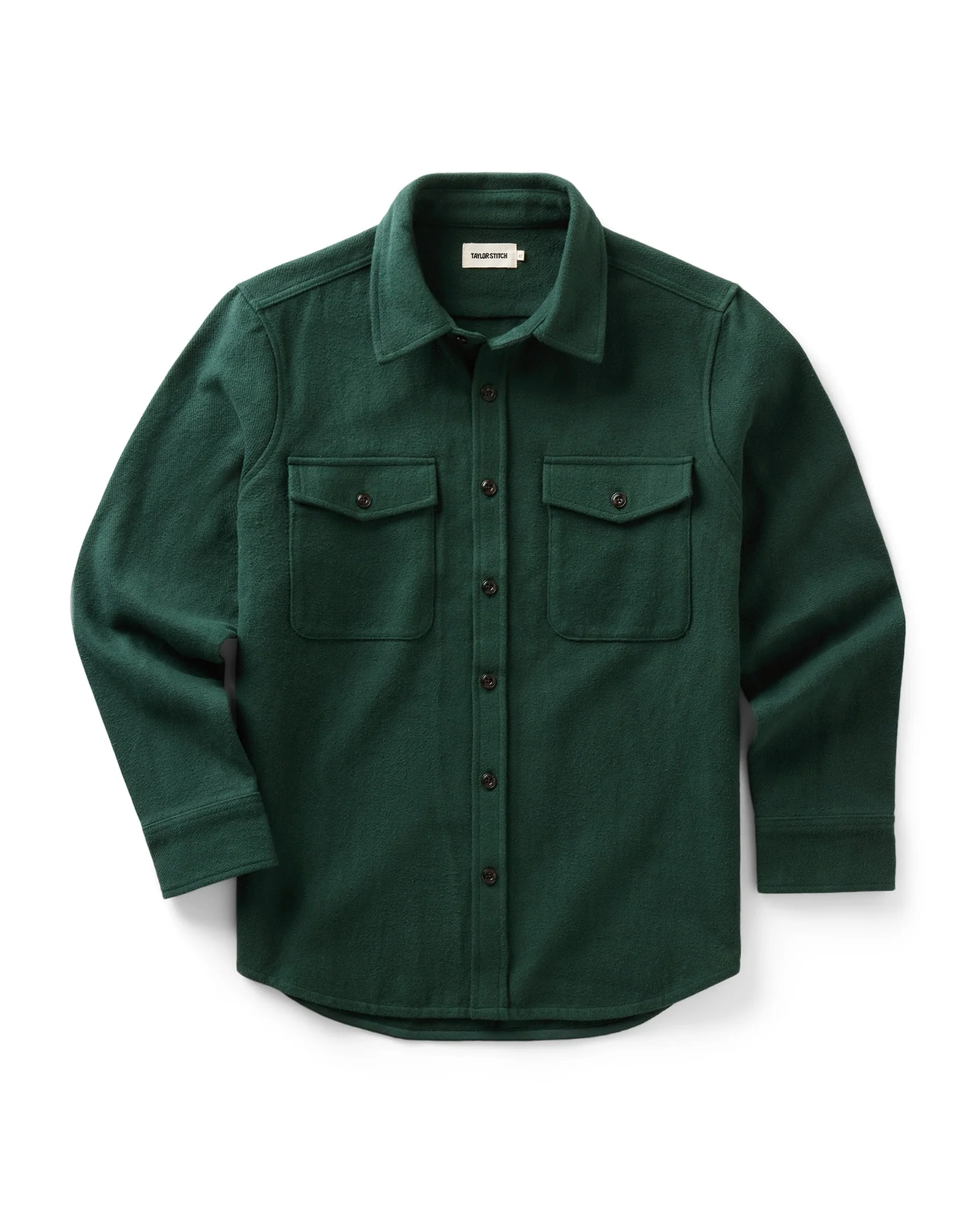 The Maritime Shirt Jacket in Dark Forest Moleskin Twill