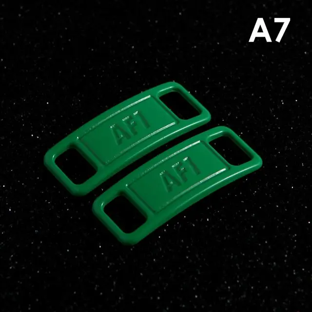 LEMLIN Schnürsenkel Schnalle Set – 4 Paar Flache Schnürsenkel + 6 Metallanhänger – DIY Für Air Force 1 & Sneaker