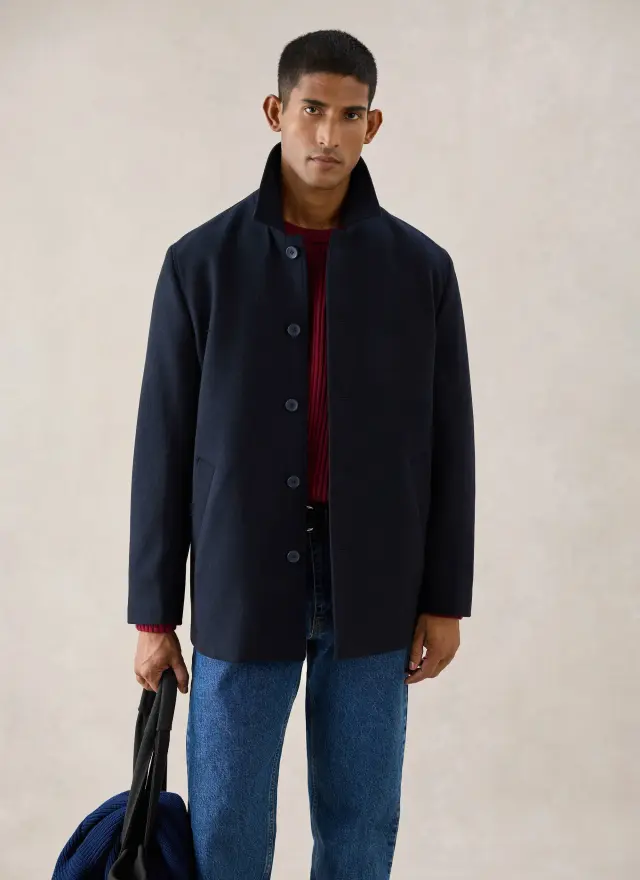 Peacoat | Melton Wool | Navy