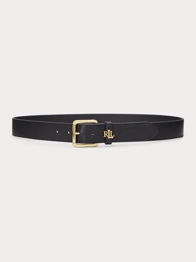 Lauren Ralph Lauren 3.2cm Logo-Keeper Leather Belt