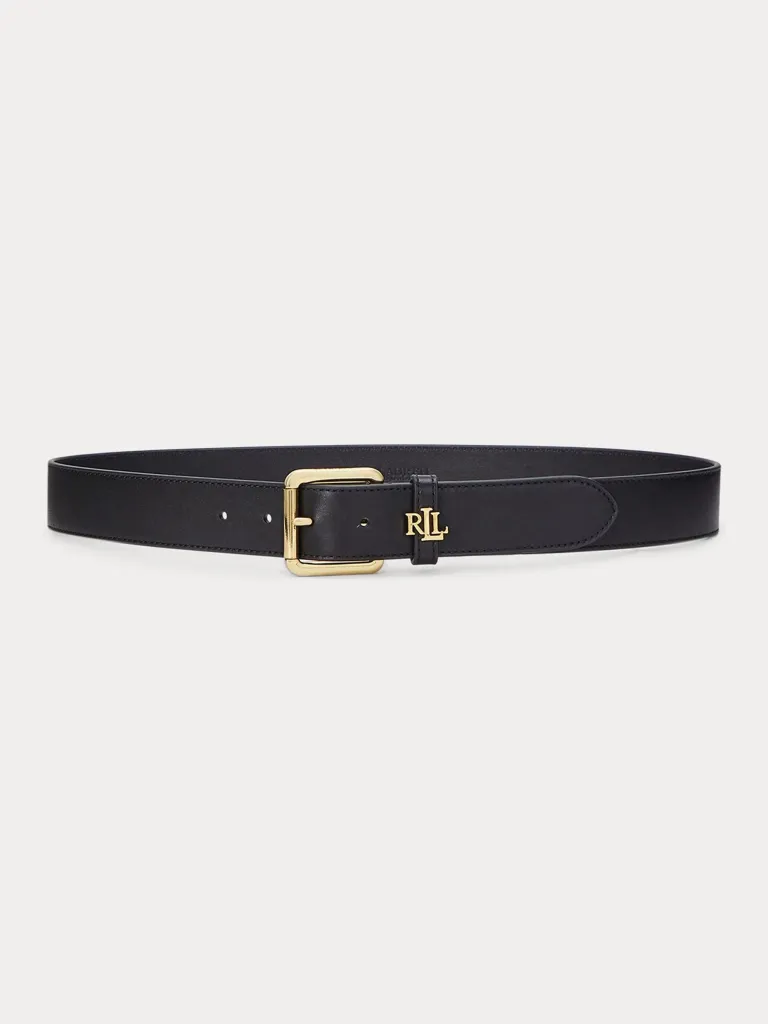Lauren Ralph Lauren Lauren Ralph Lauren 3.2cm Logo-Keeper Leather Belt