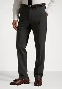 PERFORMANCE STRETCH TWILL SUIT TROUSER - Trousers - charcoal