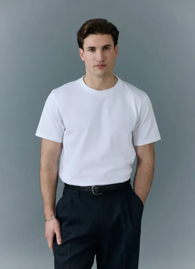 Plain Regular Fit T Shirt | Organic Cotton | White