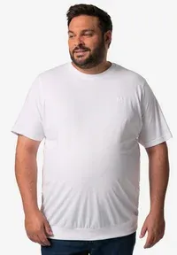 MEN+ T-SHIRTS, 2ER-PACK, BAUCHFIT, BASIC, HALBARM, BIS 8 XL - Basic T-shirt - snow white
