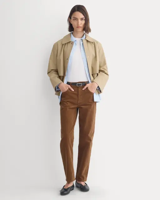 Stretch Corduroy Cigarette Pant | Toffee