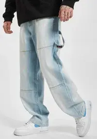 FM224-042-1 CORPORATE - Straight leg jeans - bleached blue