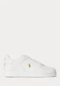 MASTERS COURT LEATHER SNEAKER - Trainers - white/gold-coloured