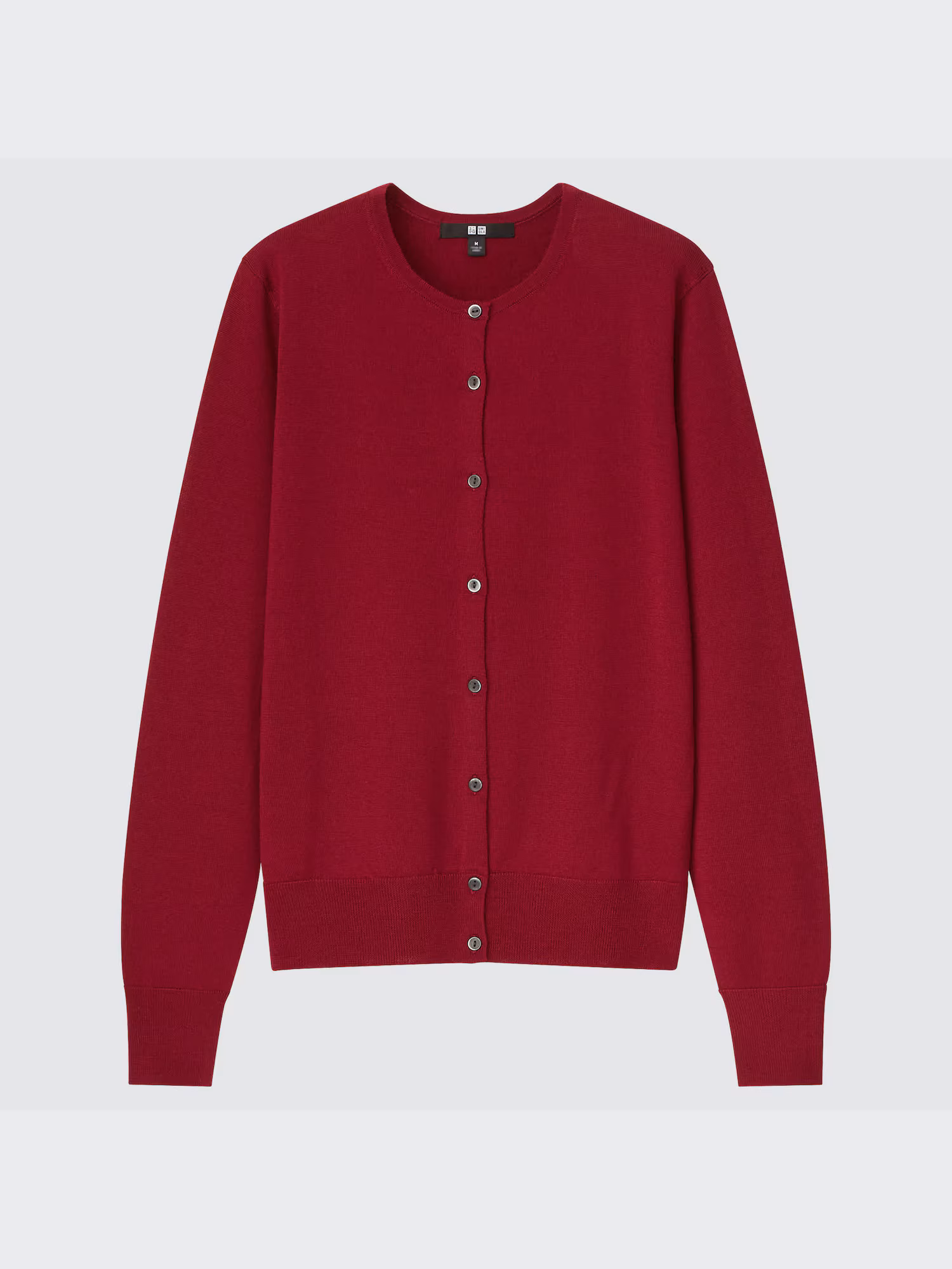 Womens Extra Fine Merino Crew Neck Cardigan