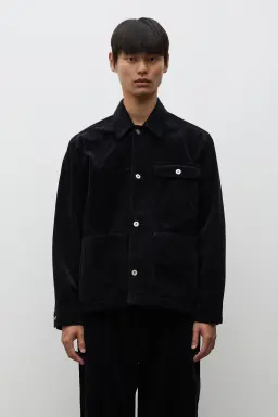 Vrigsted Wide Wale Corduroy Chore Jacket Dark Navy