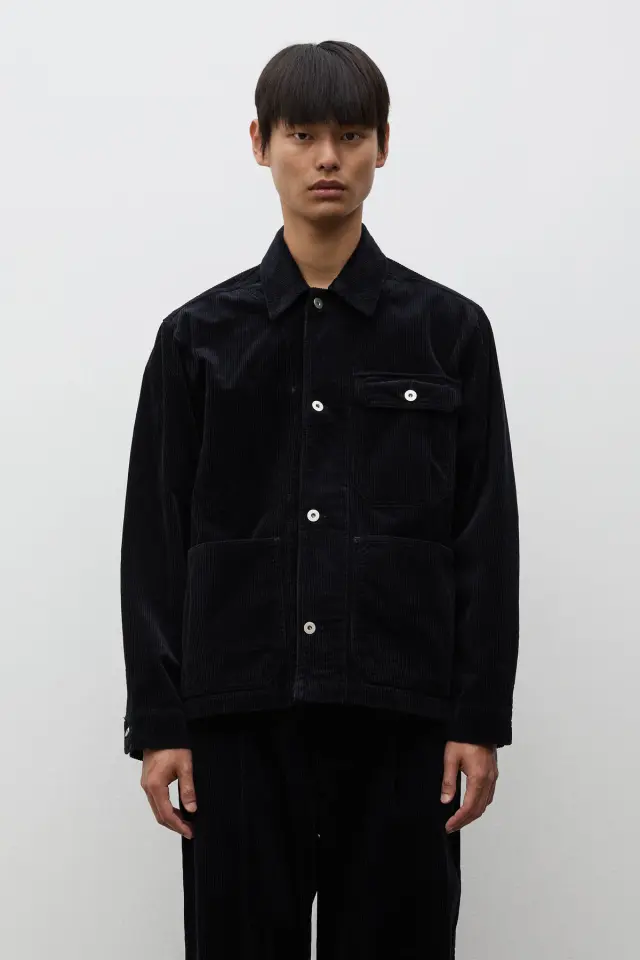 Vrigsted Wide Wale Corduroy Chore Jacket Dark Navy