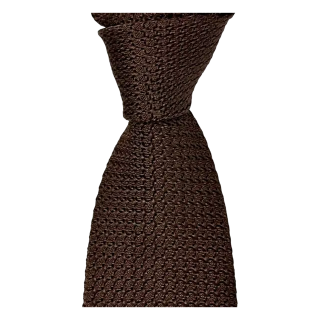 Ascot, tie, grenadine, brown