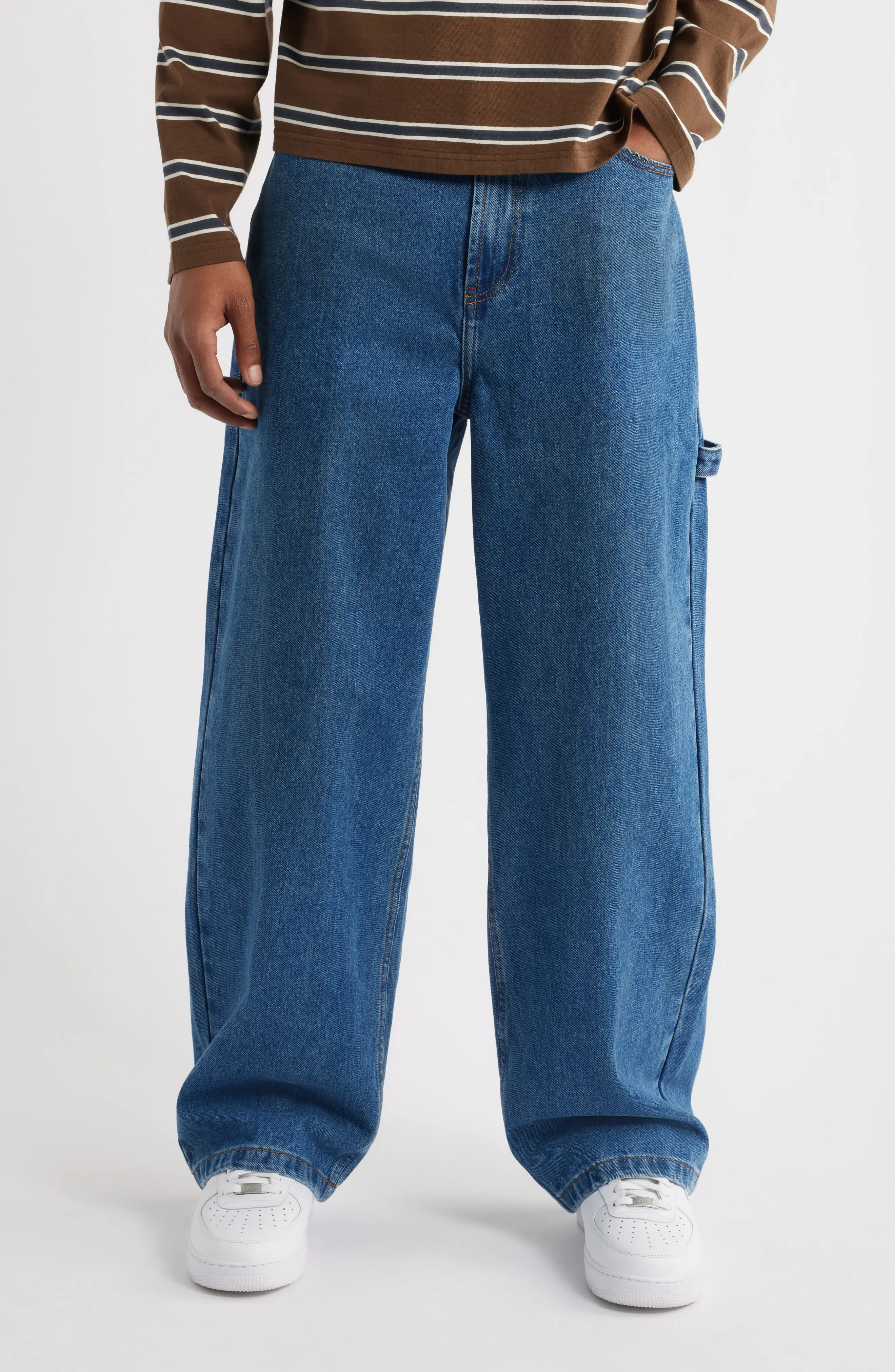 Wood Shop Baggy Wide Leg Carpenter Jeans