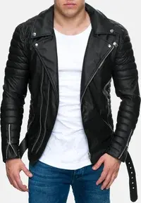 ZIPPER - Faux leather jacket - schwarz