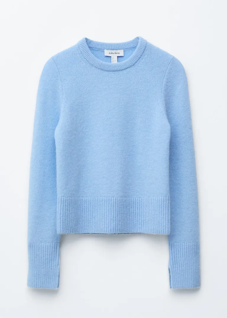 Mohair-Blend Jumper - Light Blue - Knitwear