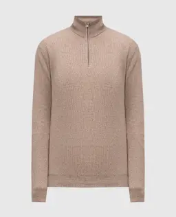 Agnona - Brauner Pullover aus Kaschmir, Wolle und Seide K210U580S1211