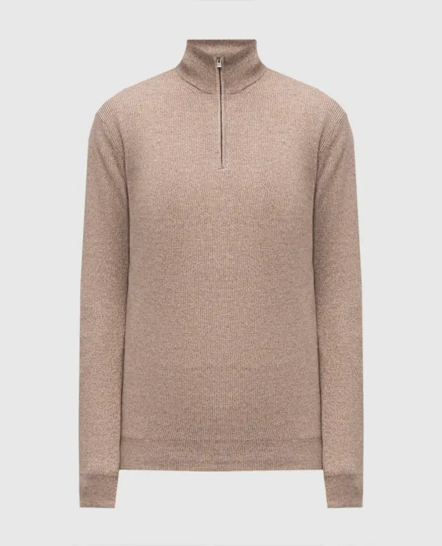 Agnona - Brauner Pullover aus Kaschmir, Wolle und Seide K210U580S1211