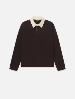 The Rugby Polo Shirt -- Deep Brown