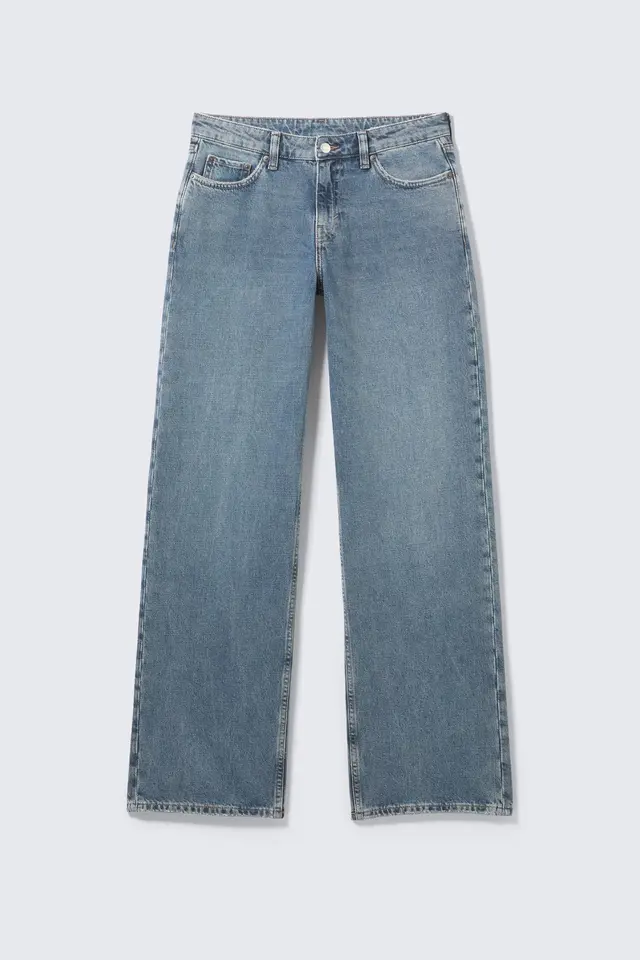 Ample Low Rise Loose Wide Jeans