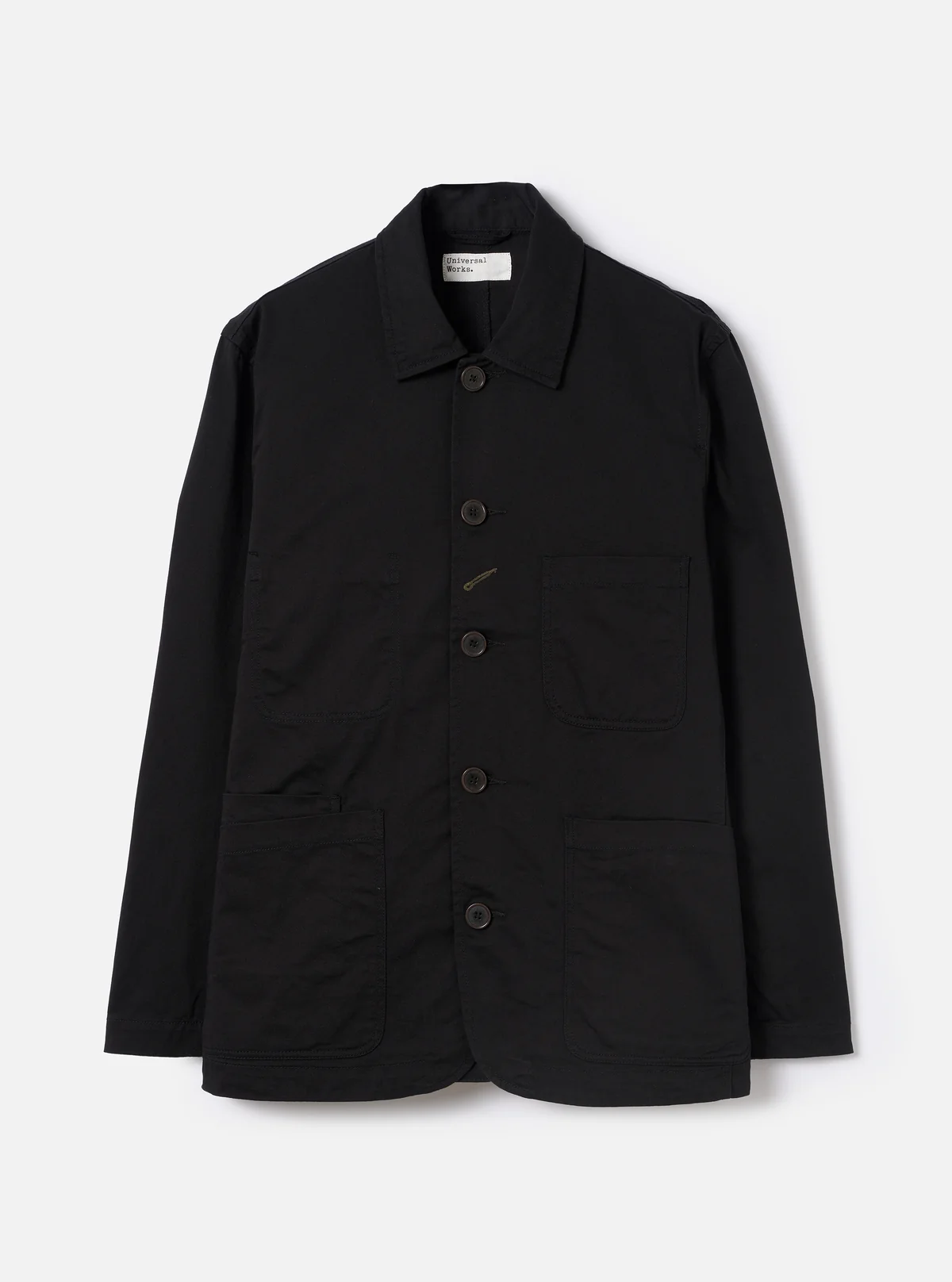 Black Twill Bakers Chore Jacket